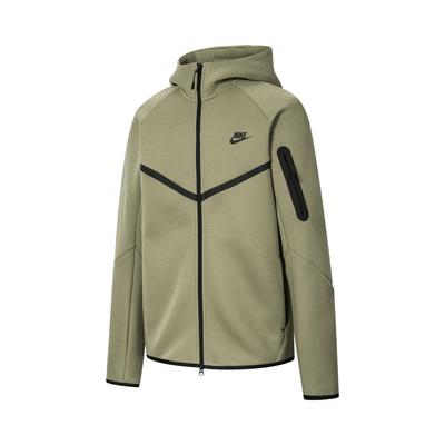 Nike Sportbekleidung Tech Fleece Windrunner Durchgehender Reißverschluss Hoodie Neutrales Oliv HV0950-277