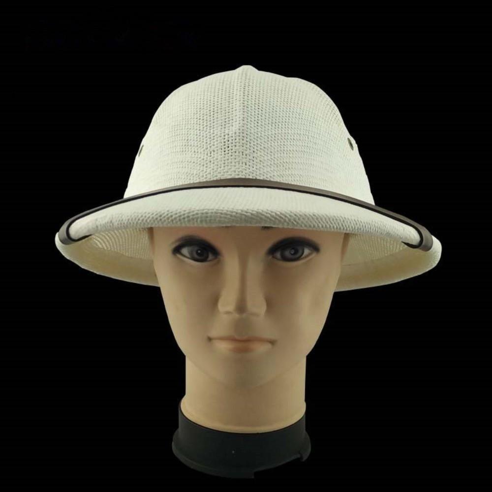 

Straw Material Hard Straw Hat Classic Style Jazz Bucket Hat Fishing Fedora Sun Hat Outdoor Use молочный белый
