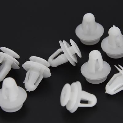 8mm Loch Auto Feste Nietenhalter Kunststoffnieten Verschluss Push-Clips 50 Stück Weiß Auto Stoßstange Kotflügel Verschluss Halteklammern