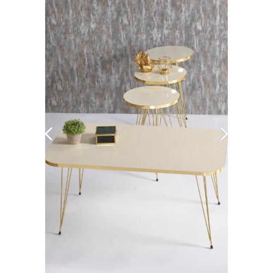 

Журнальный столик Nesting и журнальный столик Kr Set Gold Cream Wire