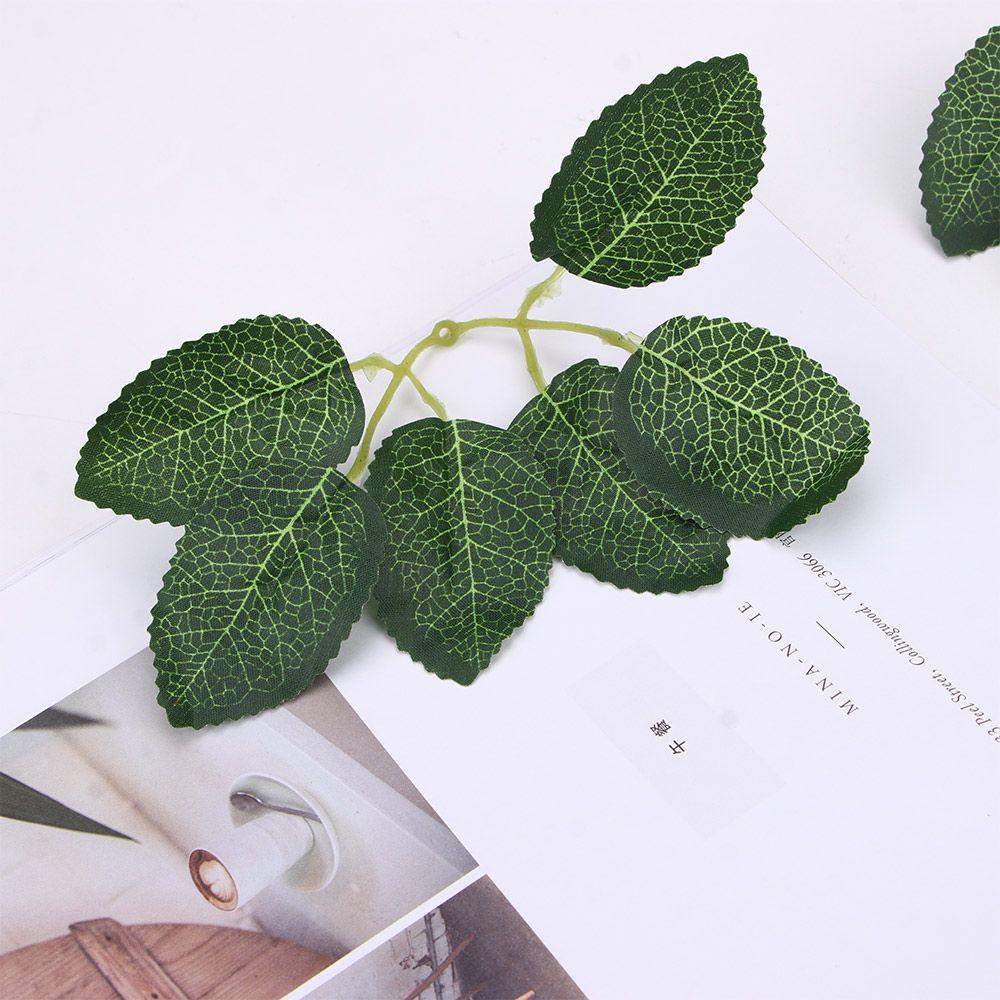 Christmas Flowers Wreaths Fake Plants Artificial Rose Leaves Green Leaf Bridal Accessories