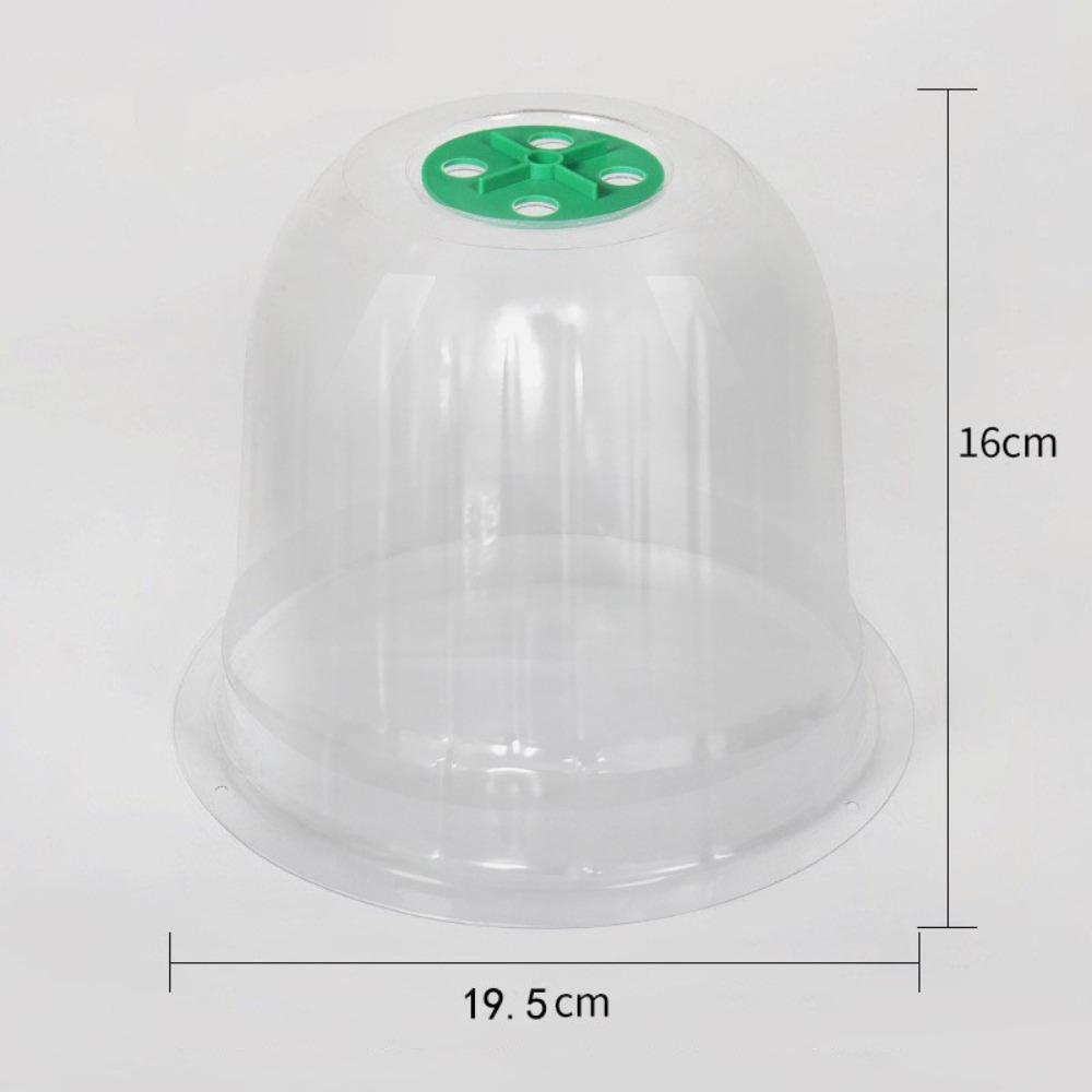 10pcs Plastic Planting Protective Cover Transparent Thermal Seedling Insulation Cover Moisturizing Reusable Seedling Hood