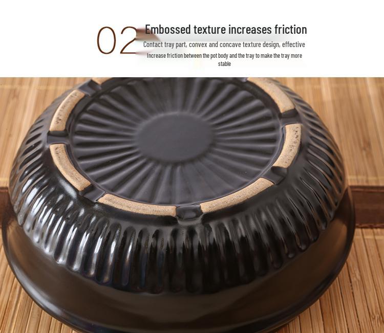 Korean Heat-Resistant Stone Bibimbap Pot - Small Clay Pot for Gas Cooking Soup, Rice, or Noodles.