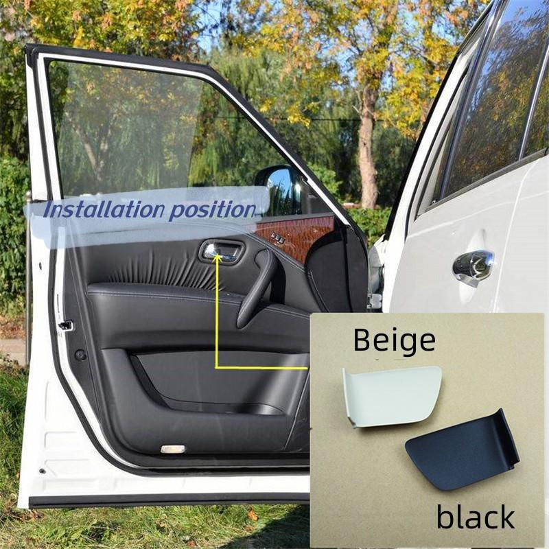For NISSAN Patrol Y62 Front and Rear Car Door Inner Handle Screw Covers Interior Door Handle Cover Beige Left