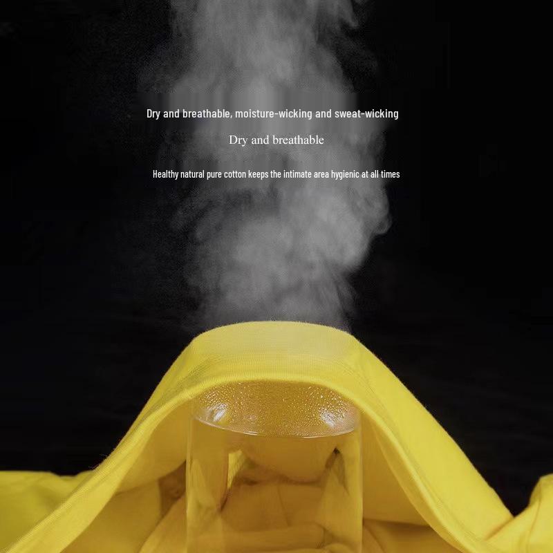 Men's Spongebob Yellow Cartoon Boxers - Pure Cotton Summer Underwear