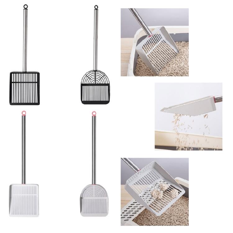 MultiPurpose Cats Litter Scoops Stainless Steel Handle for Household Cage Cleaning Litter Cleaning Tool