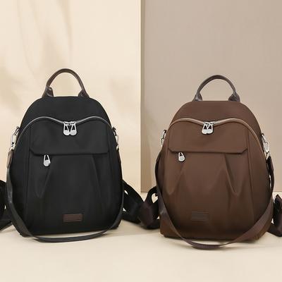 Zaino da Donna in Nylon Grande Capacità Zaino Leggero Borsa a Spalla Multifunzionale