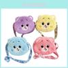 Adorable Plush Bear Childrens Bag Cute Cartoon Style Lightweight Shoulder Purse For Girls