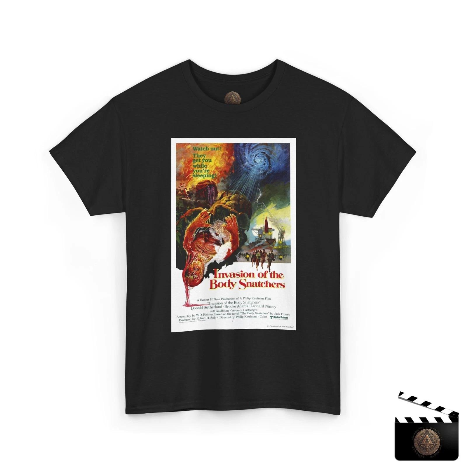 Invasion Of The Body Snatchers Movie Poster Tee, Unisex Sci-Fi Retro Shirt S