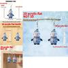 Christmas Cartoon Snowman Acrylic Earrings With Silver Pins For Men And Women