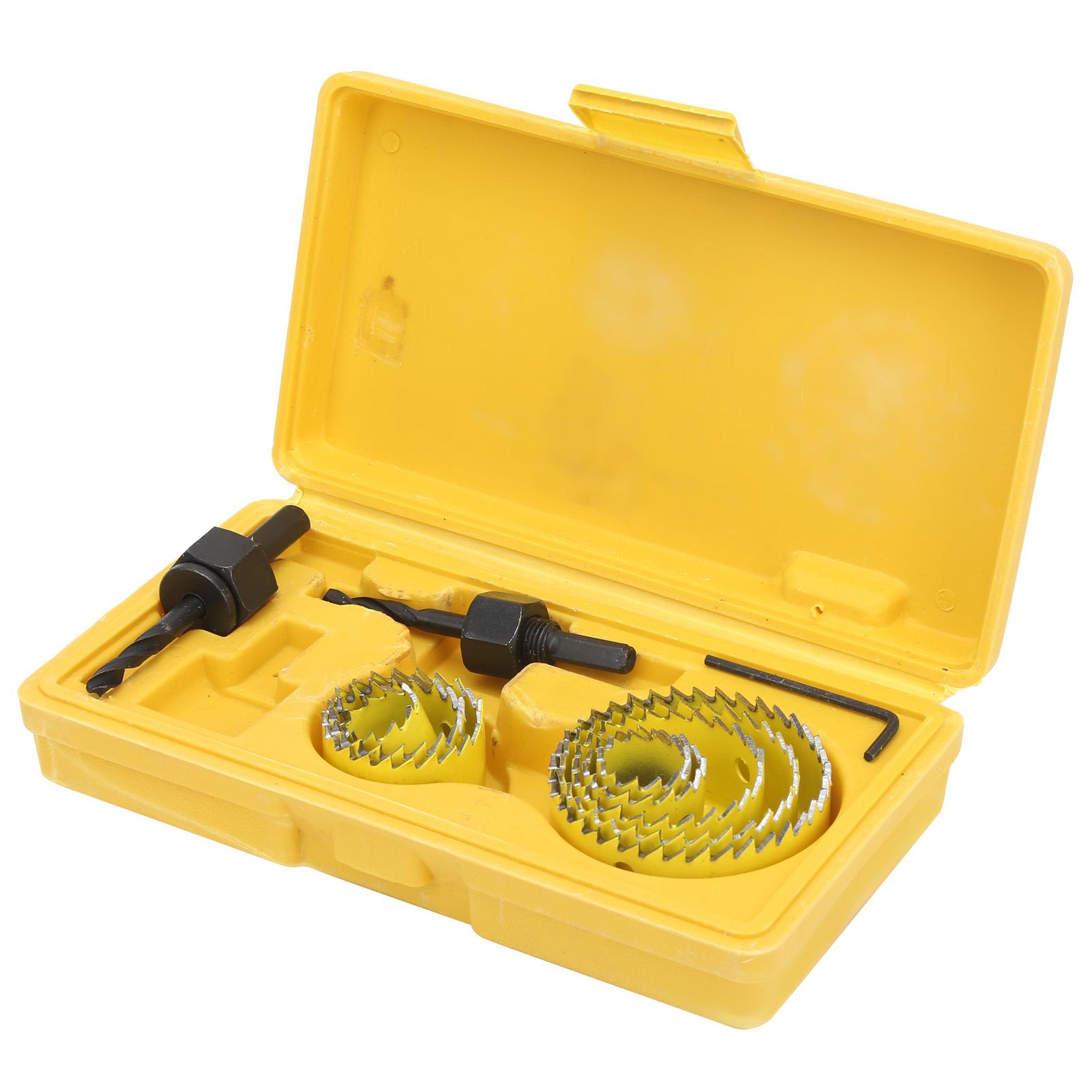 

Набор коронок 11 шт. для сверления, инструмент для резки по дереву, плотницкие инструменты, диаметр 19 мм64 мм Желтый