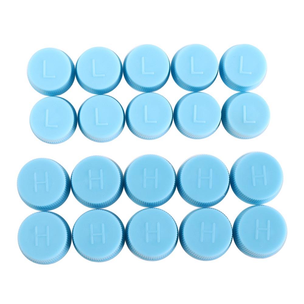 

Parts High Low Side Service Port Valve Side Port Cover Dust Cap Valve Core Caps Auto Pressure Cap 10pcs Low Pressure A/C Cap