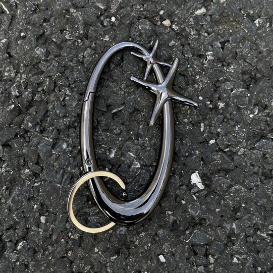 Keychain Hook Durable Spring Movement Handmade Knotted Pendant Handcrafted Rotating Rope Hook Keyring Accessory