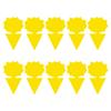 10Pcs Sticky Traps Fruit Fly Trap Yellow Sticky Bug Trap for Indoor Outdoor Use Insect Pest Control Garden Strong Glue Plant