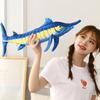 140cm Huge Simulation Bluefin Tuna Plush Toys Stuffed Soft Blue Marlin Makaira Mazara Plush Pillow Fish Toys