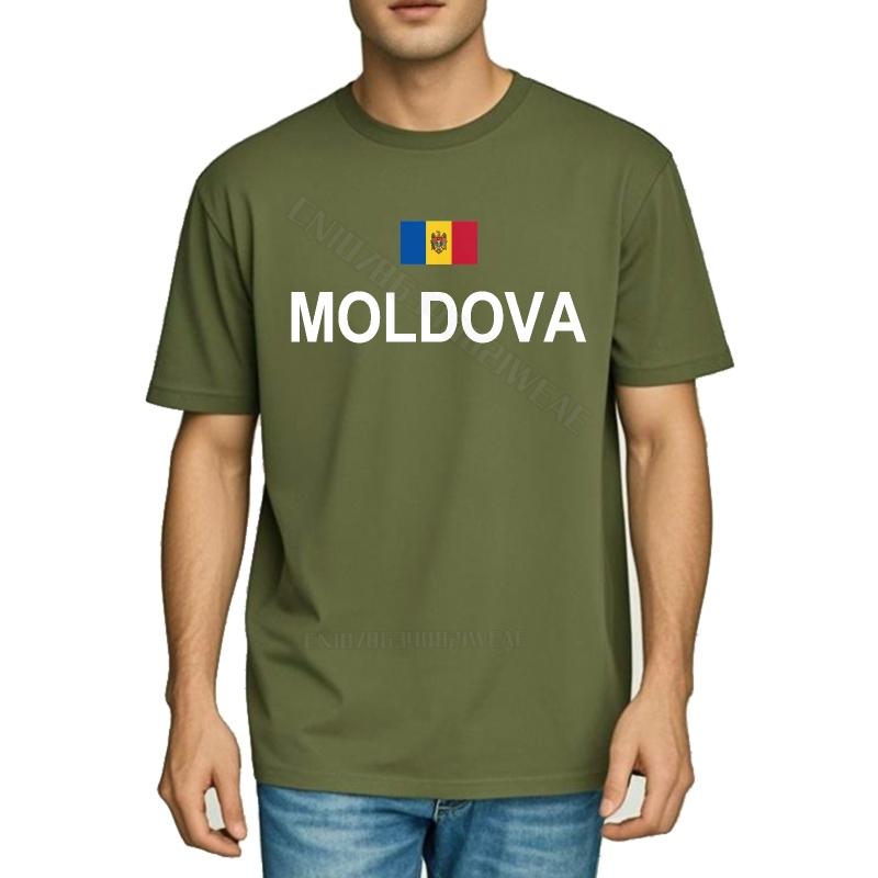 Tee Shirt Adult Streetwear Tshirts Moldova Flag Printed On Shirt Vintage Quick Dry T Shirt Cool Trendy Tshirt Travel