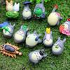 Anime Mein Nachbar Totoro Figur Cartoon PVC Mini Garten Serie Statue Niedliches Action Modell Spielzeug Zimmer Aquarium Ornamente Kinder Geschenke
