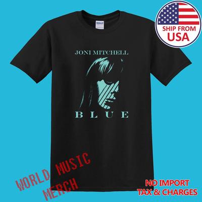 Joni Mitchell BLUE Men's Black Size S-5XL