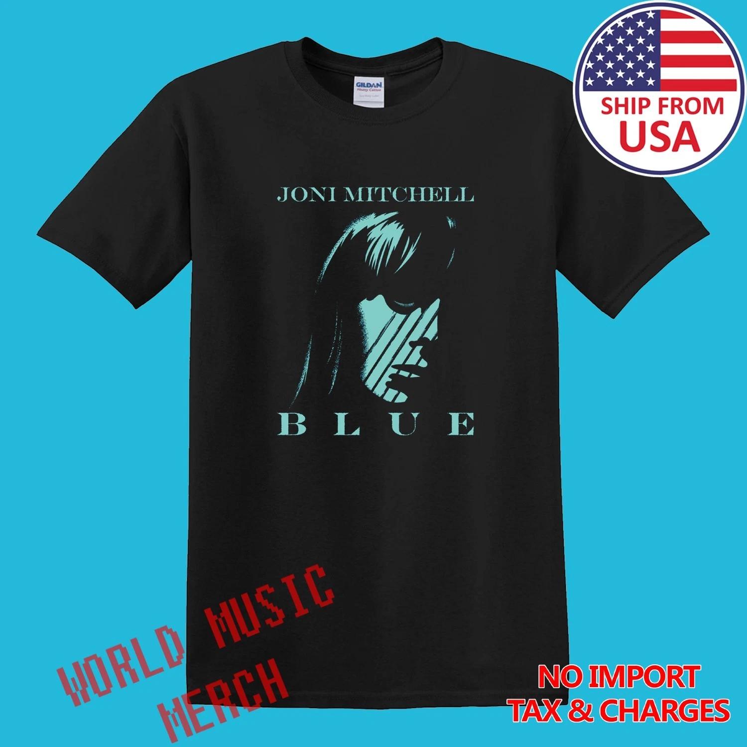 Joni Mitchell BLUE Men s Black Size S-5XL S
