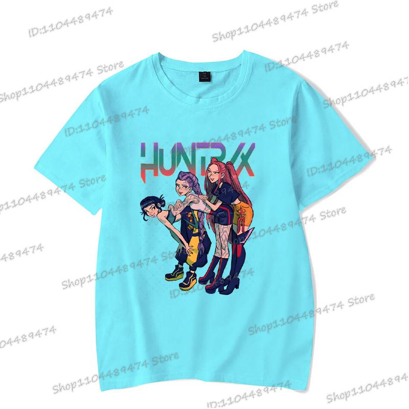 Rumi Print Women Men T Shirts KPop Demon Hunters Summer Funny Hip Hop Streetwear Short Sleeve Casual Anime Teenage T-shirts