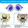 115DB Car Horn Speaker Digital Electric Siren Loud Air Snail Horns 18 Sounds Security Alarm Motorcycles Truck Loud Horn 12V