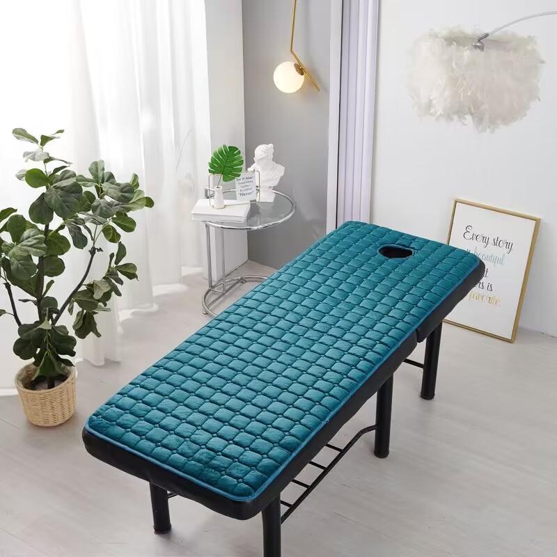

Anti-slip Thickened Bed Mattress for Beauty Salon Barber Shop Table Bed Sheet Massage SPA Elastic Band Bed Cover With Hole 60x180cm
