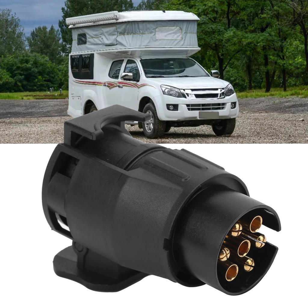 2pcs Trailer Plug Adapter Kit 7 To 13 Pin 13 To 7 Pin Connector Set Truck Interface RV Power Cord So