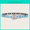 Blue Rhinestone Belt Decorated Sparkling Diamond Sequins Versatile Women For