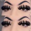 Russian 25MM Fluffy Lashes D Curl Mink Lashes Long Thick Natural False Eyelashes Wholesale Lashes Vendors Makeup Mink Eyelashes