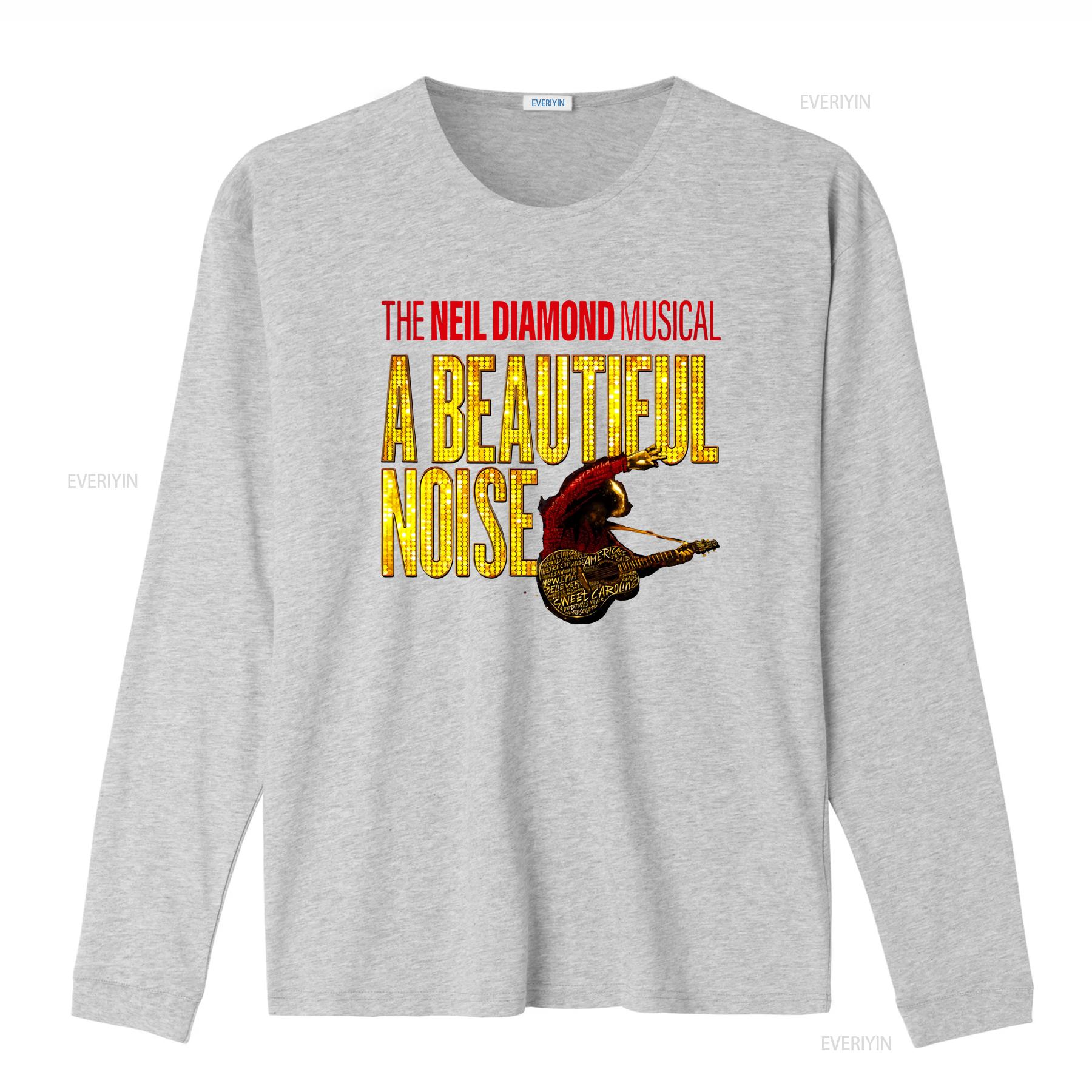 ZheXiong TEE De Neil Diamond A Beautiful Noise Musical T-shirt Idee&euml;n Broadway Liefhebber hoodie vintage Gewassen Veelzijdig grafisch Unisex Stijlvol S