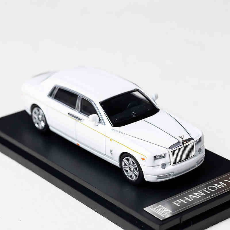 

SW 1/64 Rolls Royce Phantom VII Металлическая гоночная машина Литые модели и игрушечные транспортные средства Модель автомобиля Масштабная миниатюрная модель автомобиля Для детей белый