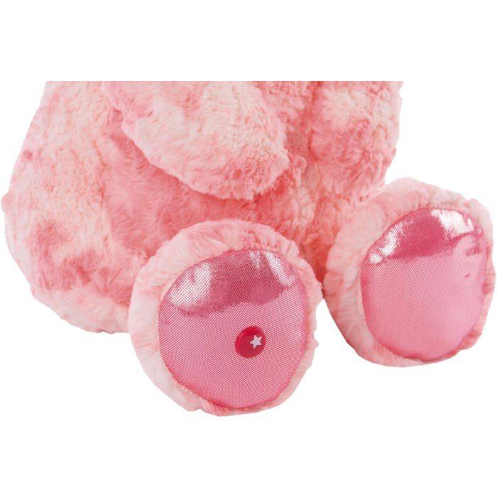 Peluche - nici - glubschis dreamie 45 cm - chats grands yeux paillet - noir et rose