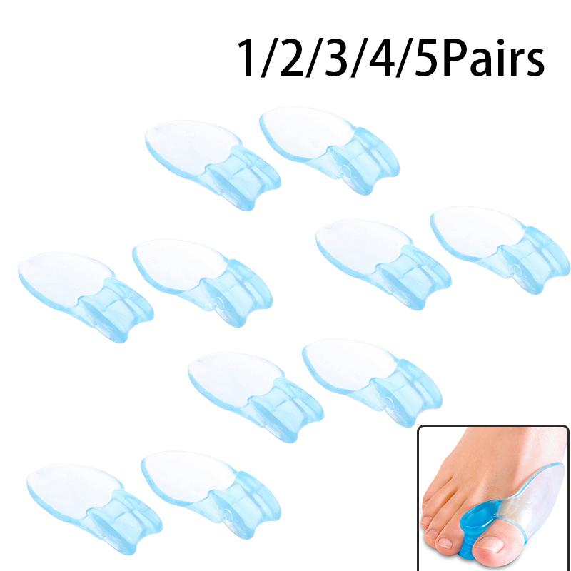 1/2/3/4/5Pairs Silicone Toe Separator Finger Feet Care Protector Toe Orthopedic Bunion Hallux Valgus Corrector Pedicure Spacer