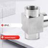 Industrial T Type Stainless Steel Tees Fitting High Pressures Corrosion Resistant for Plumbing Irrigation Daily Use