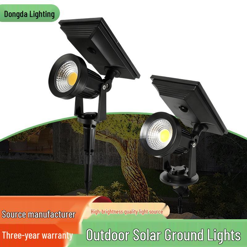 Outdoor Solar-Powered Waterproof High Brightness Lawn and Garden Spotlight