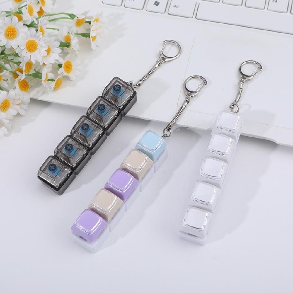 DIY Button Keycap 9 Keyboard Key Toy Anti Stress Finger Creative Bag Pendant Boys Girls