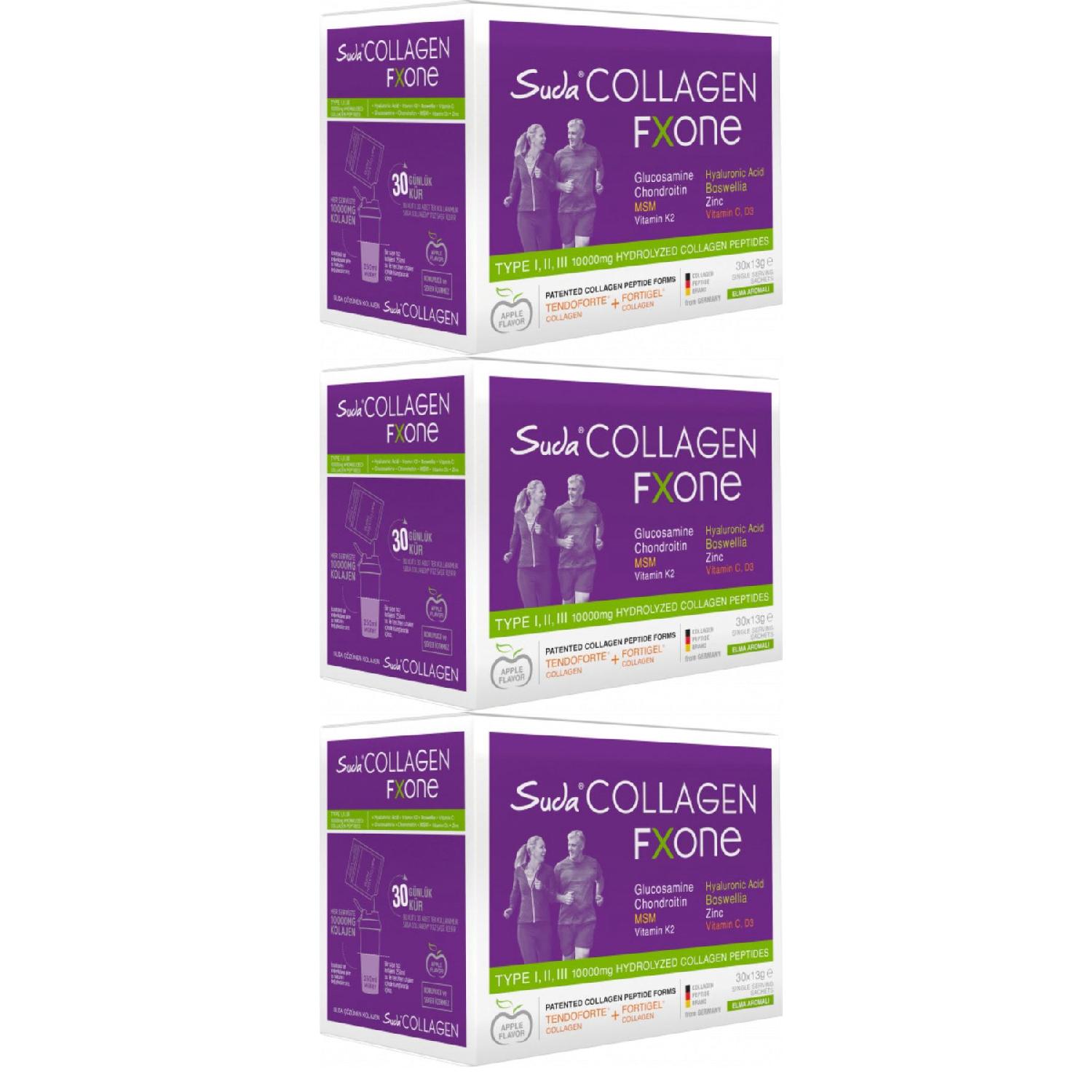 

Fxone Apple 13gr X 30 Days (type 1-2-3 10,000mg Collagen.) 3 Piece Package