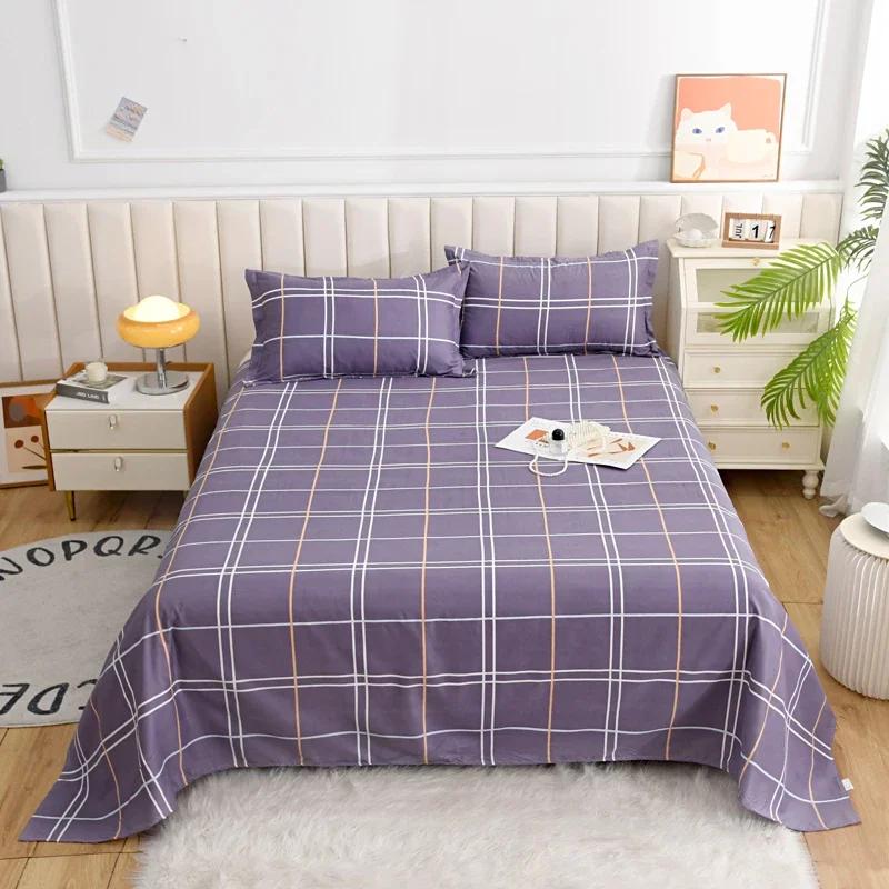 Abstrakt Geometrisk Mønster Laken Sett Soverom 3 stk Flate Laken Putetrekk Mykt Komfortabelt Dekorativt Queen Size Sengetøy Sett