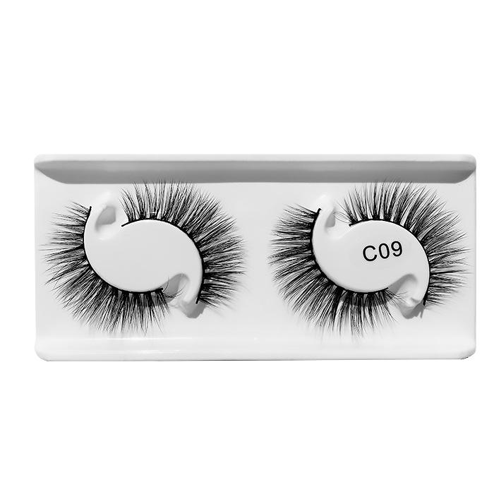 3D Natural Curl Two Pairs Of Japanese False Eyelashes Simulation Thick Grafted Eyelashes