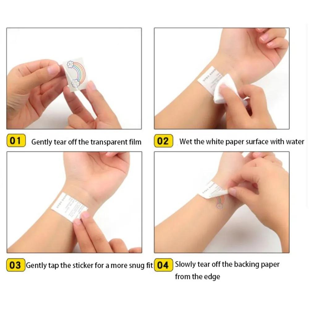 Neu 20 Stück/Set Cartoon Kpop Dämonenjäger Rumi Kang Partygeschenk Cartoon Tattoo Aufkleber Wassertransfer Einweg Klebstoff