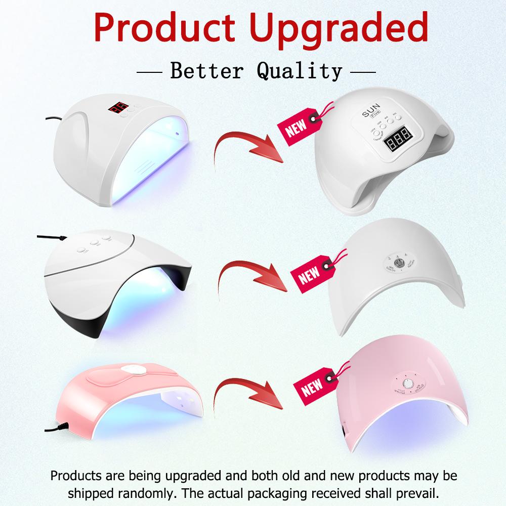 PHOENIXY 36W Nail Lamp With 8ML Nail Art Polish Gel 6Pcs Poly Nail UV Gel Kit For Nail Extension Nail Varnish Nail Drill Machine Manicure Tools Set