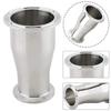Sanitary Plumbing Solution SS304 Concentric Reducer Fitting Connecting Different Diameter Pipes via Tri Clamp System