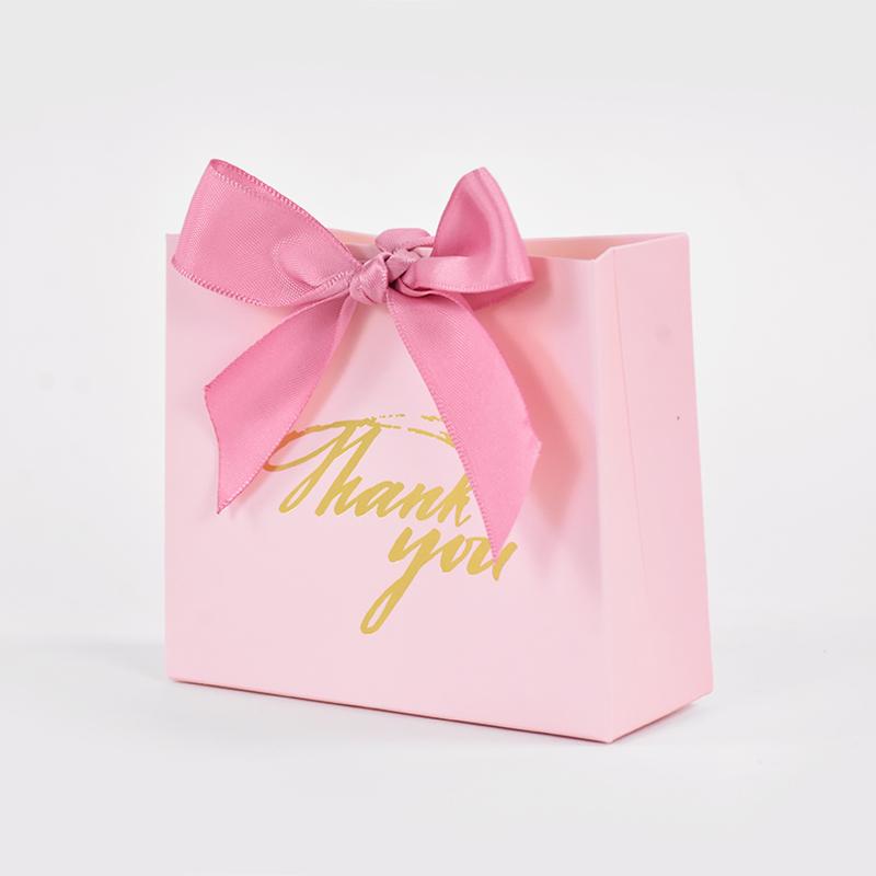 24Pcs Thank You Gift Bags Wedding Favors for Guests Cookie Candy Packaging Box Kids Birthday Party Baby Shower Decor Supplies