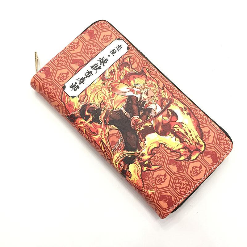 Japan cartoon comics Demon Slayer Long Card Holder Coin Purse Stylish Clutch 0011 KTB
