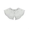 49MF False Collar Lace Hollow Out Trim Embroidery Collar Venise Lace Neckline Easy To Wear Detachable Collar Lace Women
