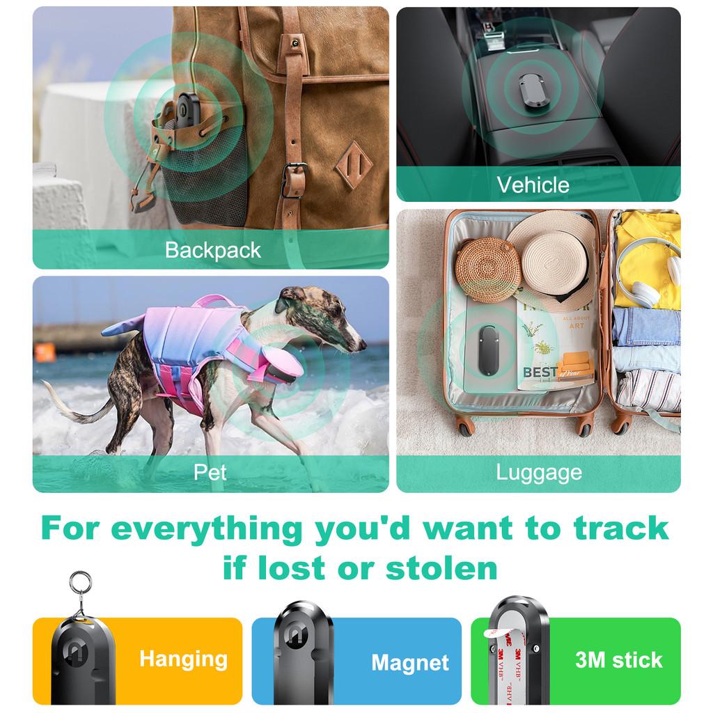 FONKEN For Airtag Charging Case Portable Magnetic Charging Case Waterproof Airtag Cover Extended Battery Case Battery Replacement