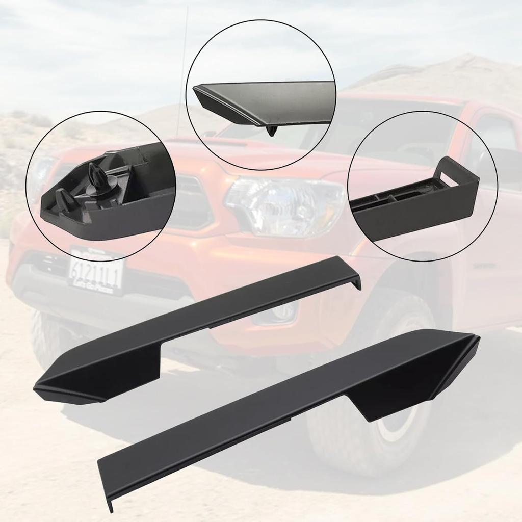 Set mit Blenden für Frontstoßstange, Kühlergrill und Scheinwerfer(1 Paar) für Toyota Tacoma 2012 2013 2014 2015 Ersetzen 52502-04900 52503-04900