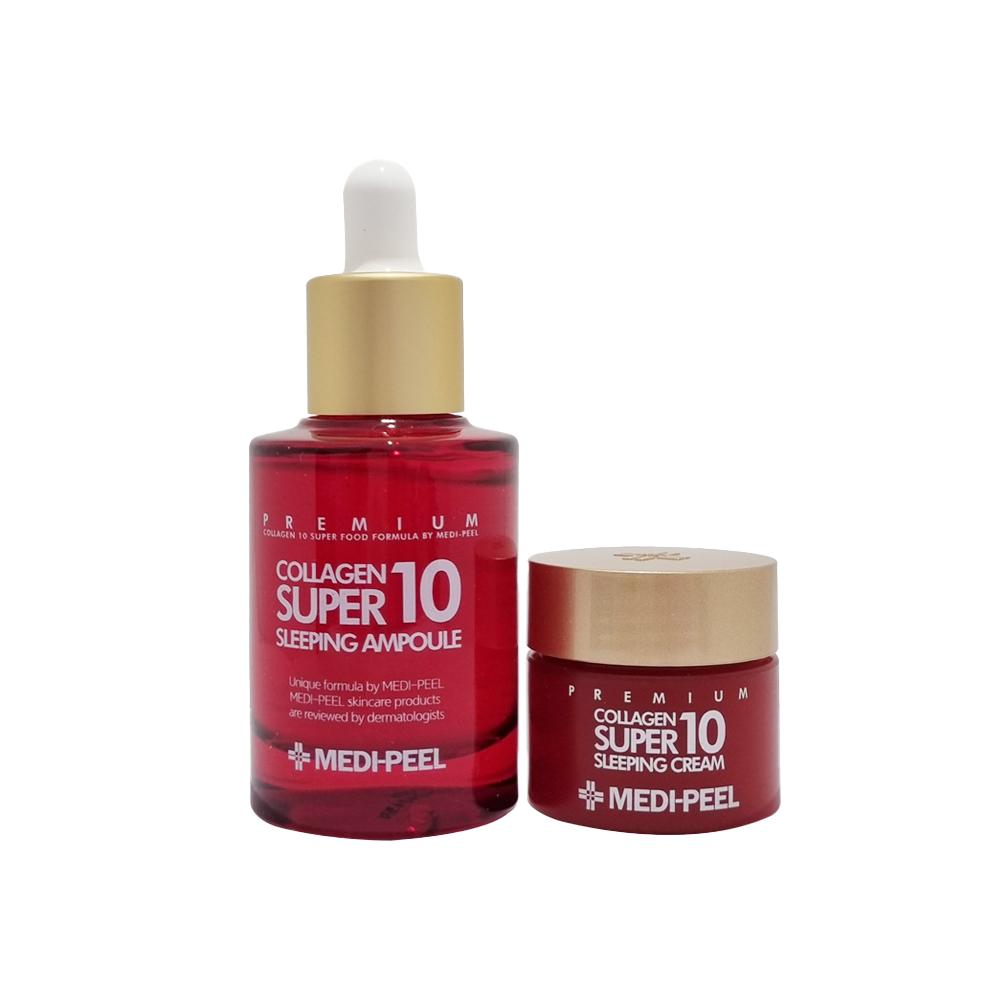 

MEDI-PEEL Collagen Super 10 Ночной набор для ухода (Ампула 30мл + Крем 10мл)