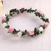 Rose Flower Crown Pannebånd Krans Fest Bryllup Brude Garland Hårbånd Hodeplagg
