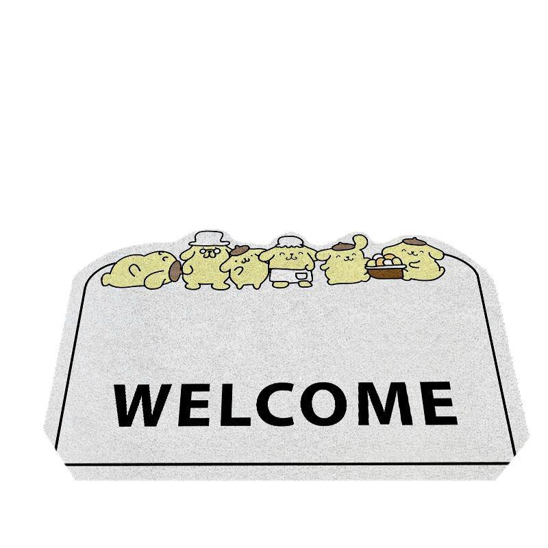 Cartoon Coil Entrance Mat - Easy-Clean, Wear-Resistant, Non-Slip, Dirt-Resistant, Cuttable Foot Mat for Home.